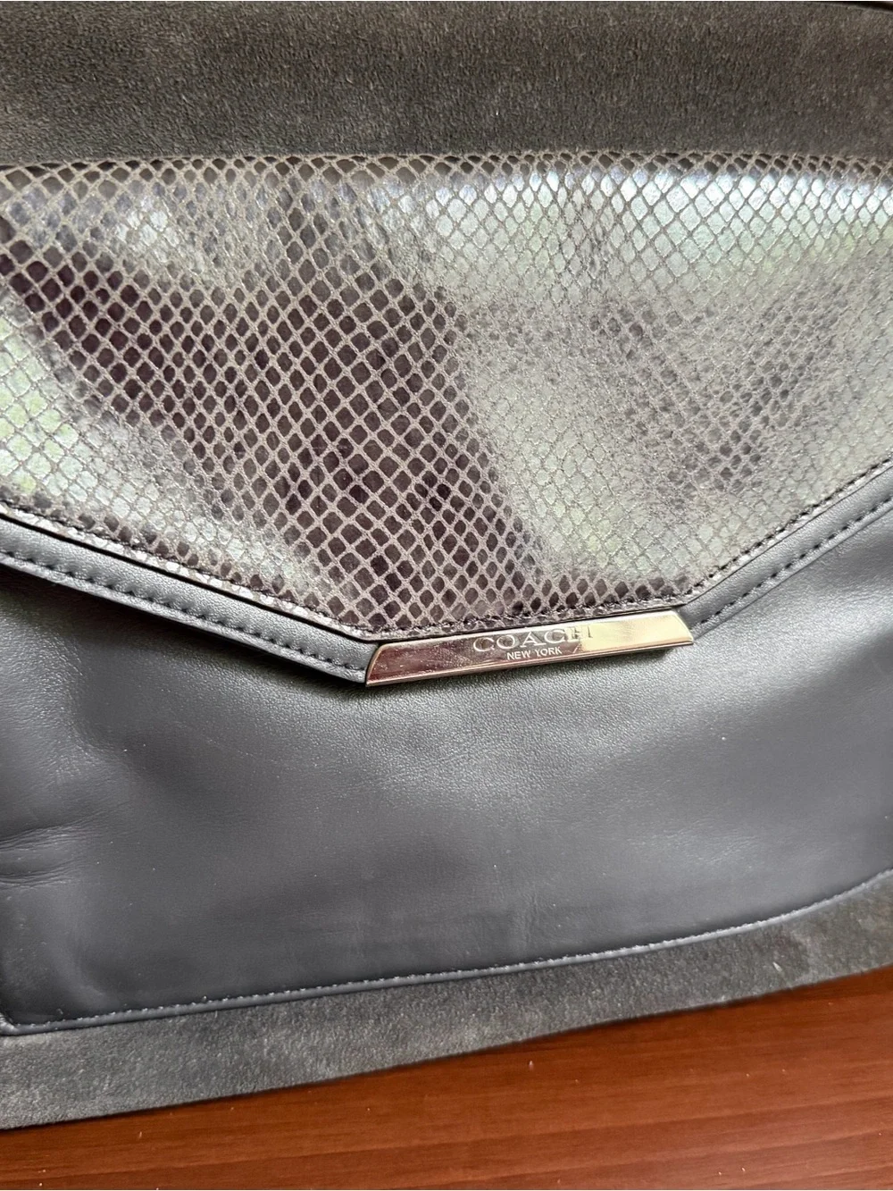 Coach metal refined pocket
